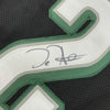 Framed Autographed/Signed Jalen Hurts 35x39 Philadelphia Black Football Jersey JSA COA