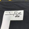 Framed Autographed/Signed Joey Porter 35x39 Pittsburgh Black Football Jersey PSA/DNA COA