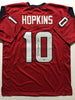 Autographed/Signed DeAndre Hopkins Houston Texans Red Football Jersey Tristar COA Holo