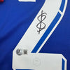 Framed Autographed/Signed Bradley Barcola 35x39 France French National Team Blue Soccer Jersey Beckett BAS COA by Hall of Fame Sports Memorabilia