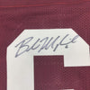 Autographed/Signed Baker Mayfield Oklahoma Crimson College Football Jersey Beckett BAS COA