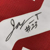 Framed Autographed/Signed Jonathan Taylor 35x39 Wisconsin Red College Football Jersey JSA COA
