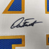 Framed Autographed/Signed Dan Fouts 35x39 San Diego Powder Blue Football Jersey JSA COA