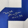 Framed Autographed/Signed Mel Renfro HOF 96 35x39 Dallas White Football Jersey JSA COA