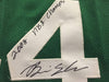 Autographed/Signed Brian Scalabrine 2008 NBA Champs  Boston Celtics Green Basketball Jersey JSA COA