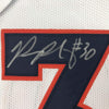 Framed Autographed/Signed Phillip Lindsay 35x39 Denver White Football Jersey JSA COA