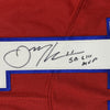 Autographed/Signed Julian Edelman SB LIII MVP New England Red Football Jersey Beckett BAS COA