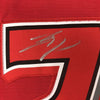 Framed Autographed/Signed Shohei Ohtani 35x39 Los Angeles LA Anaheim Red Baseball Jersey PSA/DNA COA