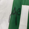 Framed Autographed/Signed Jayson Tatum 35x39 Boston White Basketball Jersey Beckett BAS COA