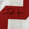 Autographed/Signed Frank Gore San Francisco White Football Jersey Beckett BAS COA