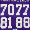 Autographed/Signed Purple People Eaters Minnesota Purple Football Jersey Beckett BAS COA