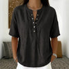 Women's Solid Color Loose-Fit Short-Sleeve Pullover Top by FitiqueFit