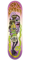 TOY MACHINE BROWN "GUEST" 8.25" SKATEBOARD DECK