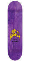 TOY MACHINE BROWN "GUEST" 8.25" SKATEBOARD DECK