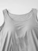 Classic Round Neck Wide Strap Mini Dress With Built-In Bra Comfortable Sleeveless Dress by Stevvex