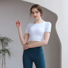 Tight Fit Yoga Top With Chest Pad Beauty Back Breathable by FitiqueFit