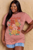 Simply Love Full Size GRATEFUL Flower Graphic Cotton T-Shirt by Simply Love