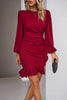 Elegant Black Ruffled Balloon Sleeve Mini Dress Luxury & Playful Statement Piece Simple Dress by Stevvex
