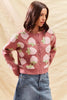 SO ME Strawberry Fruit All Over Button Sweater Cardigan by FitiqueFit