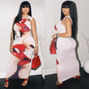 Skinny Print Dress Female Dress