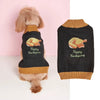 Thanksgiving Pet Clothes Lapel Retro Plaid Contrast Color by My Store