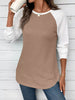 Waffle Knit Raglan Sleeve T-Shirt by Wild and Free Boutique