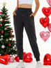 🖤 Women’s Fleece Sweatpants Jogger — Boyfriend Style (Solid Color) by FitiqueFit