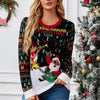 Santa Claus Knitted Sweater – Women’s Holiday Pullover by FitiqueFit