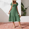 Plus Size Backless Midi Dress – Elegant Pleated Summer Party Dress by FitiqueFit