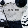 Baby girl embroidered color blast tshirt by Madness & Mayhem LLC