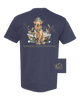 Dog in Boat Southern Down Outfitters Mens Short Sleeve Tee by DoodleBug's