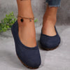 Women’s Low-Cut Round Toe Loafers – Slip-On Flat Casual Shoes by FitiqueFit