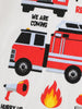 Children's Fire Truck Graphic Short Sleeve T-Shirt by Simply Love
