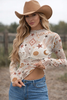 Yeehaw Howdy Long Sleeve Mesh Top by Neon Spur