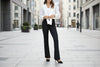 Business-Casual High-Waisted Stretch Trousers for Women by FitiqueFit
