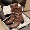 Large Size Women’s High Heel Plus-Width Ankle Boots – Autumn/Winter by FitiqueFit
