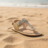 Cowhide Buckle Strap Sandals – Sheepskin Lined Non-Slip by FitiqueFit