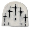 Starry Y2K Trendy Retro Knit Unisex Cross Knit Cap by My Store