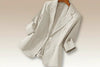Women's Three-Quarter Sleeve Single-Button Casual Blazer by FitiqueFit