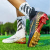 High-top Soccer Shoes Gold Plated Bottom Training Shoes Middle School Student Artificial Grass Sneaker Male by My Store