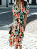 Floral Half Sleeve Dress Classic & Elegant Everyday Style Dress Timeless Dress For Summer by Stevvex