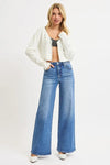 RISEN High Rise Wide Leg Jeans Plus Size