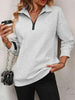 Women's Zipper Turtleneck Pullover Sweatshirt – Loose Long Sleeve by FitiqueFit