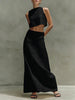 Women's Sleeveless Slimming Maxi Dress Two-Piece Set by FitiqueFit