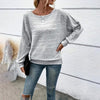 Women’s Textured Round-Neck Long-Sleeve Pullover by FitiqueFit
