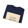 Just Breathe Stay Curious Create Joy Sweatshirt | Messy Handwritten Typography, Doodle Text Design by Tristan’s Treehouse