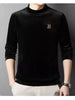 Men's Plus Size Velvet Embroidered Warm T-Shirt by Simply Love