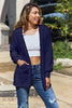 Women Full Size Teddy Hooded Jacket with Pockets Cozy Casual Jacket Comfortable Women Jacket by Stevvex