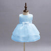 Solid Color Flower Girl Children's Dress
