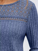 Ribbed Long Sleeve T-Shirt by Simply Love